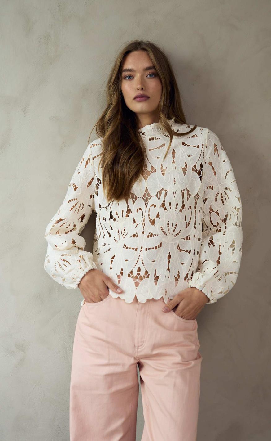 Bluse   Kimika   Ivory fra Noella