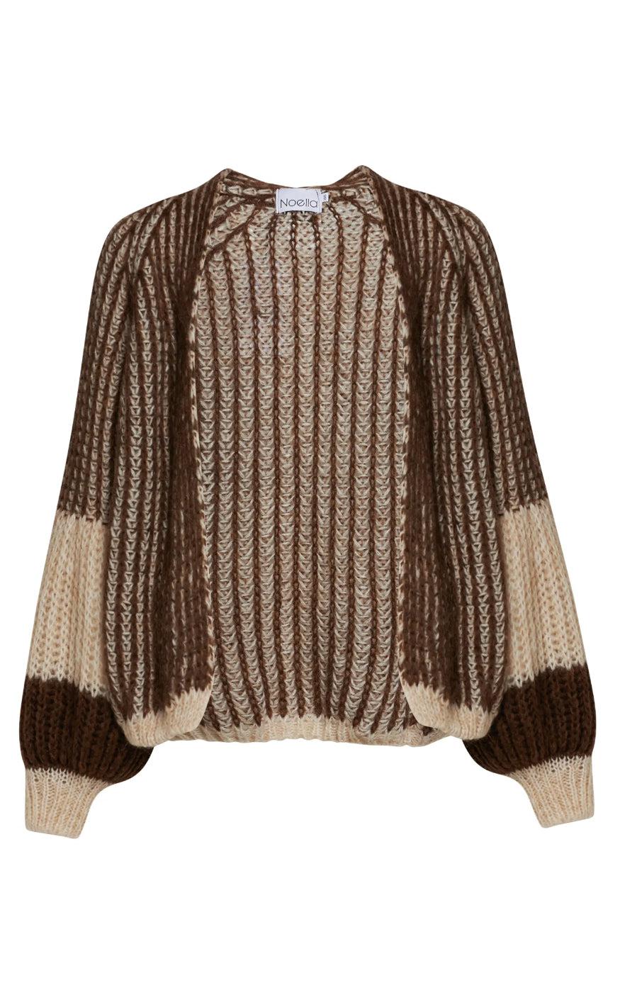 Cardigan   Liana   Beige Brown fra Noella