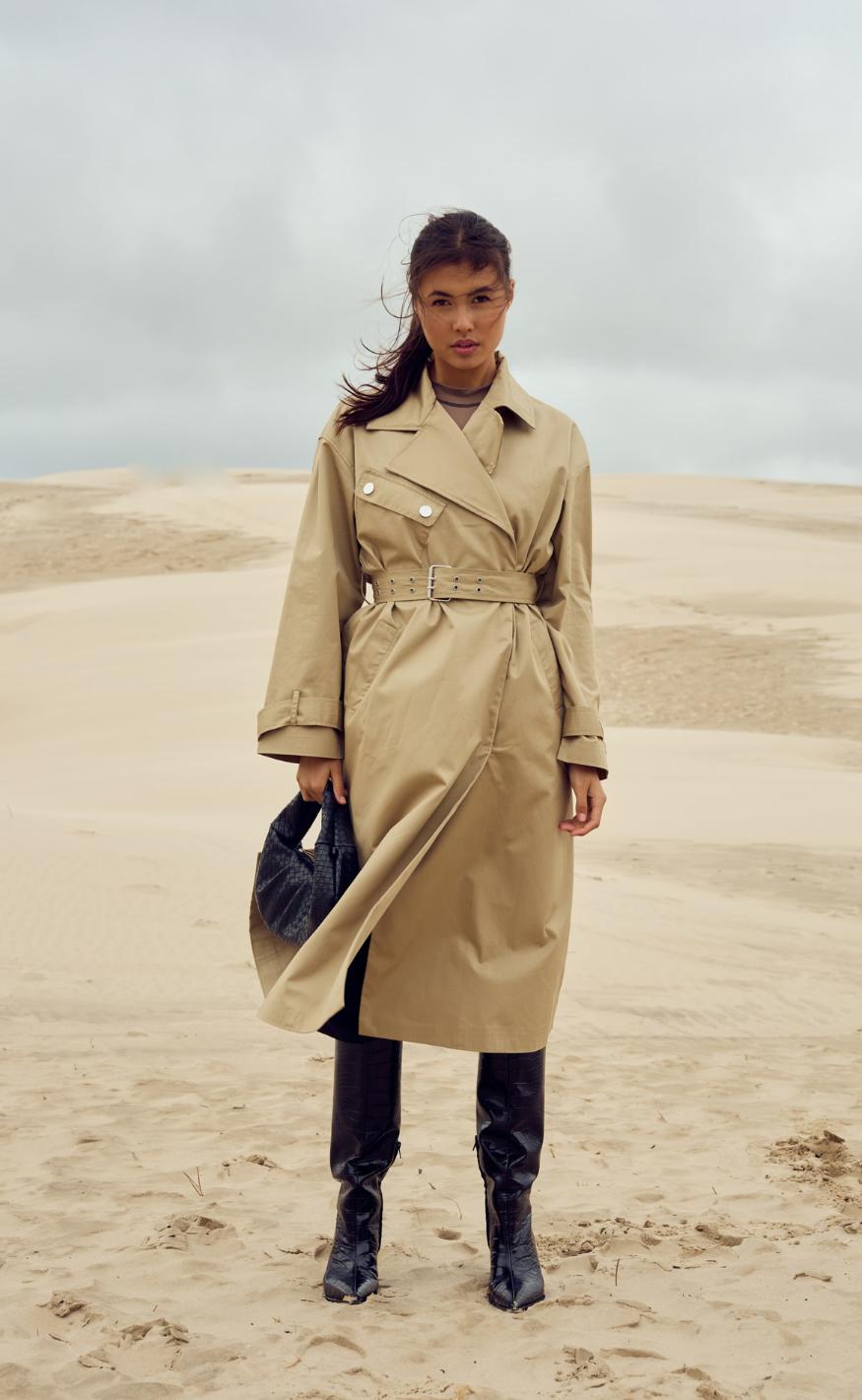 Frakke   Kenadee   Warm Sand fra Noella
