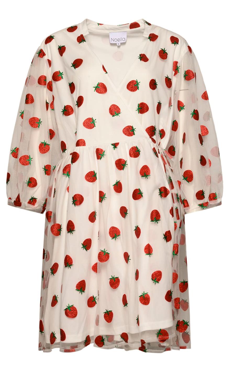 Kjole   Berry Wrap   Red Mix fra Noella