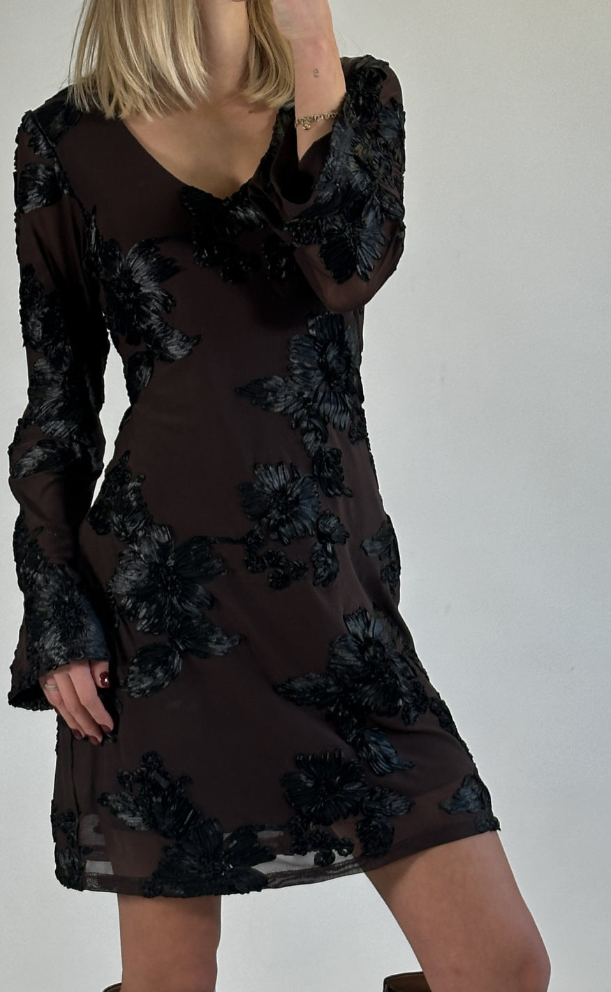 Kjole   Joanette   Chocolate Black fra Noella