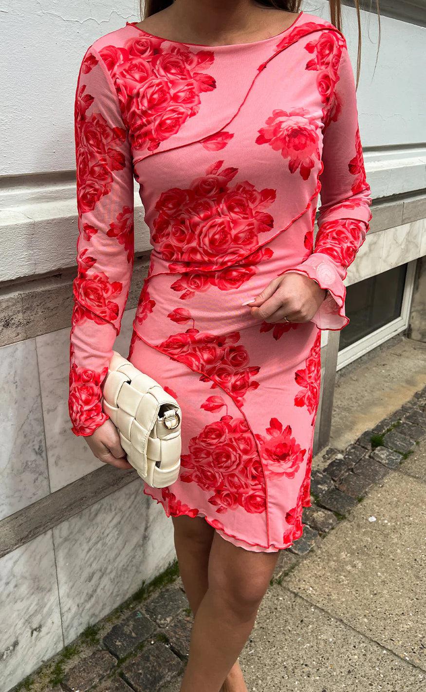 Kjole   Joanna   Rose Print fra Noella