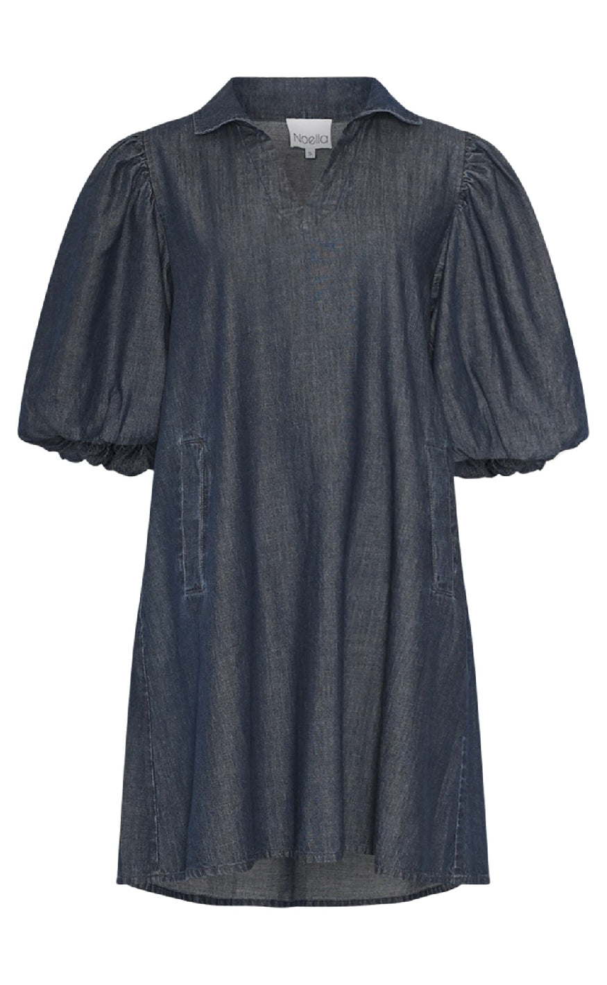 Kjole   Larissa   Medium Blue Wash fra Noella