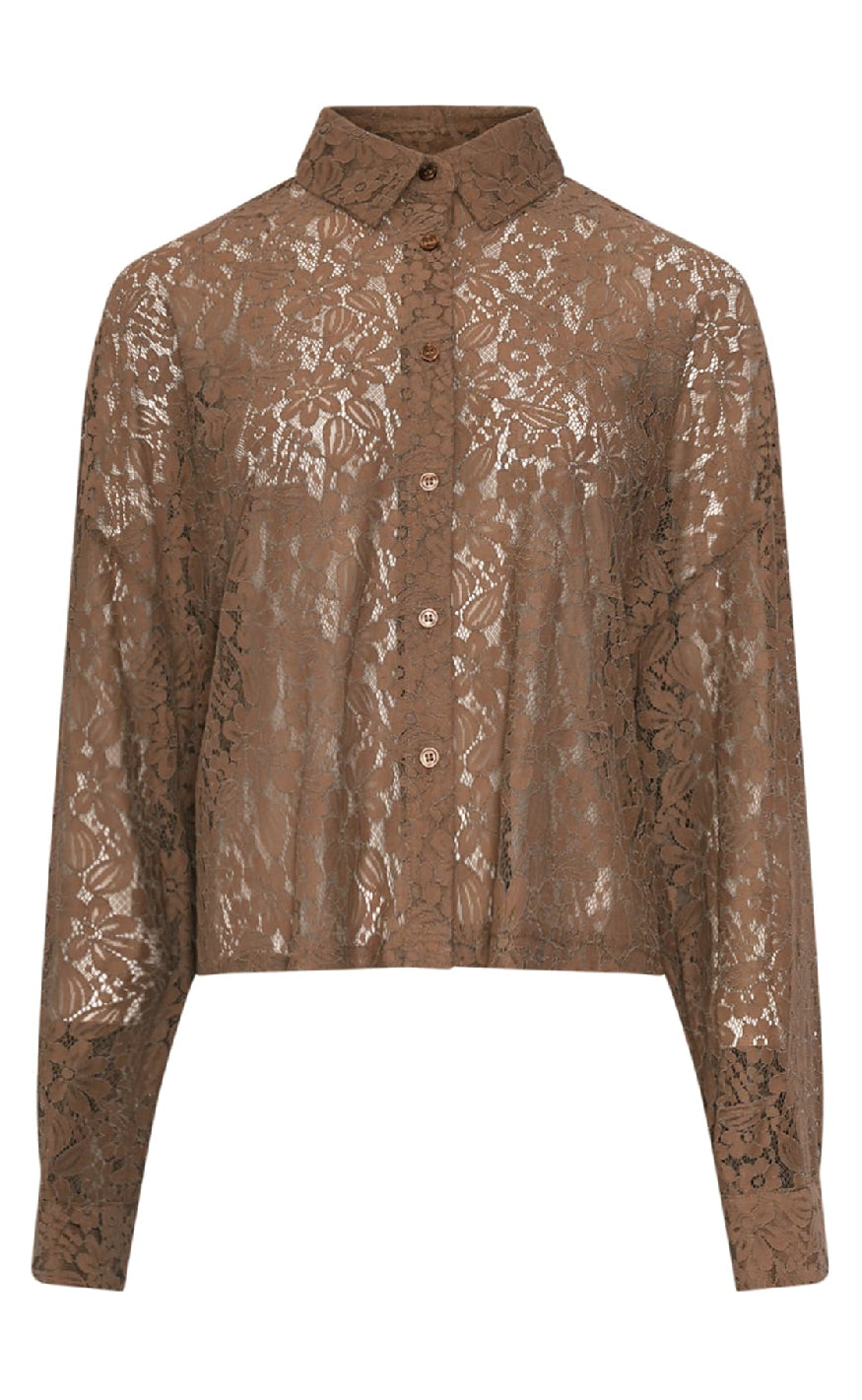 Skjorte   Julie   Timber Brown fra Noella