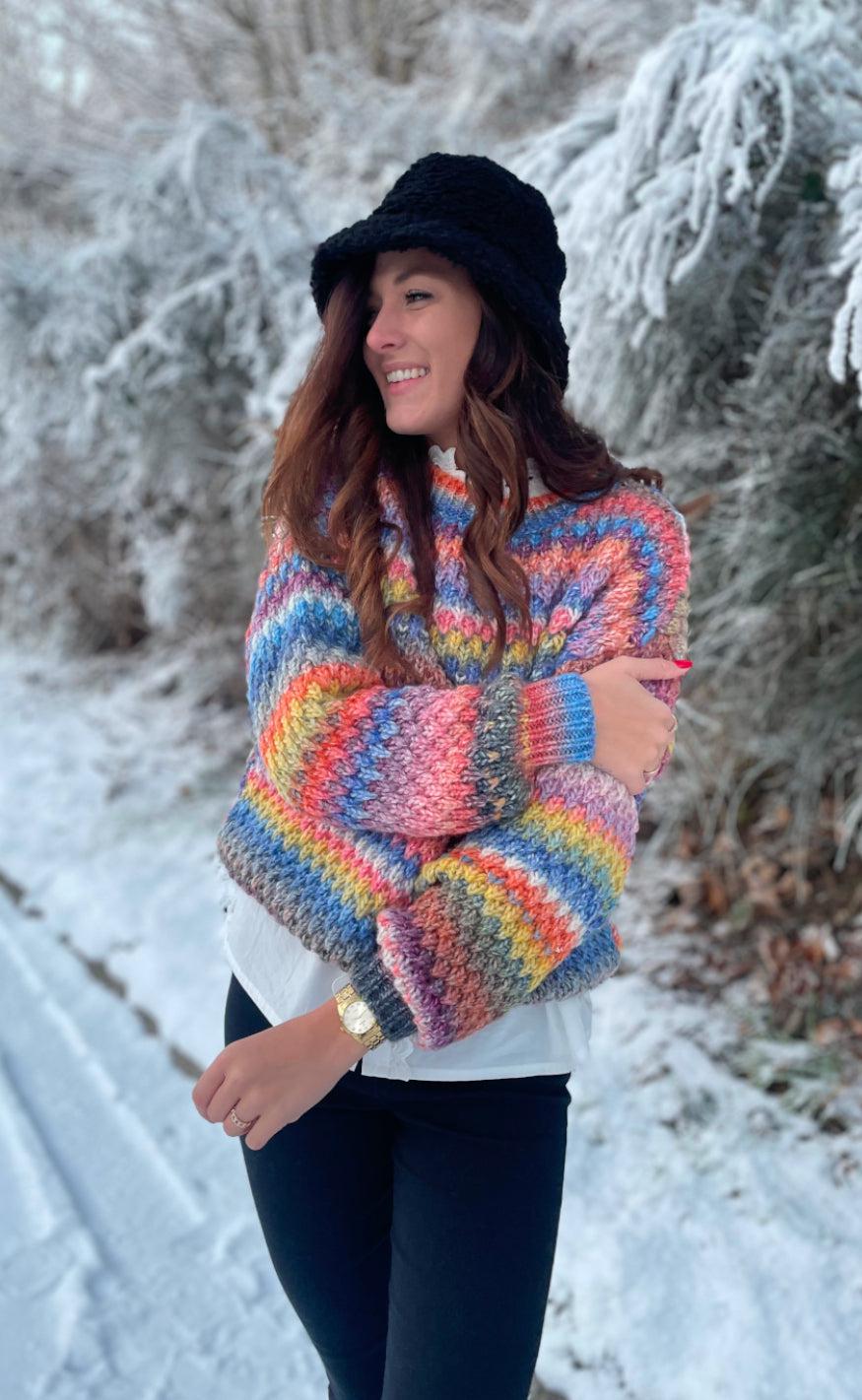 Sweater   Gio   Multi Mix fra Noella