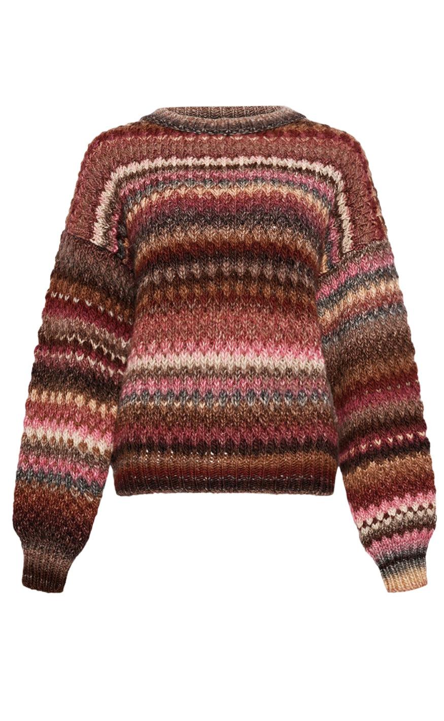 Sweater  Gio   Rust Mix fra Noella