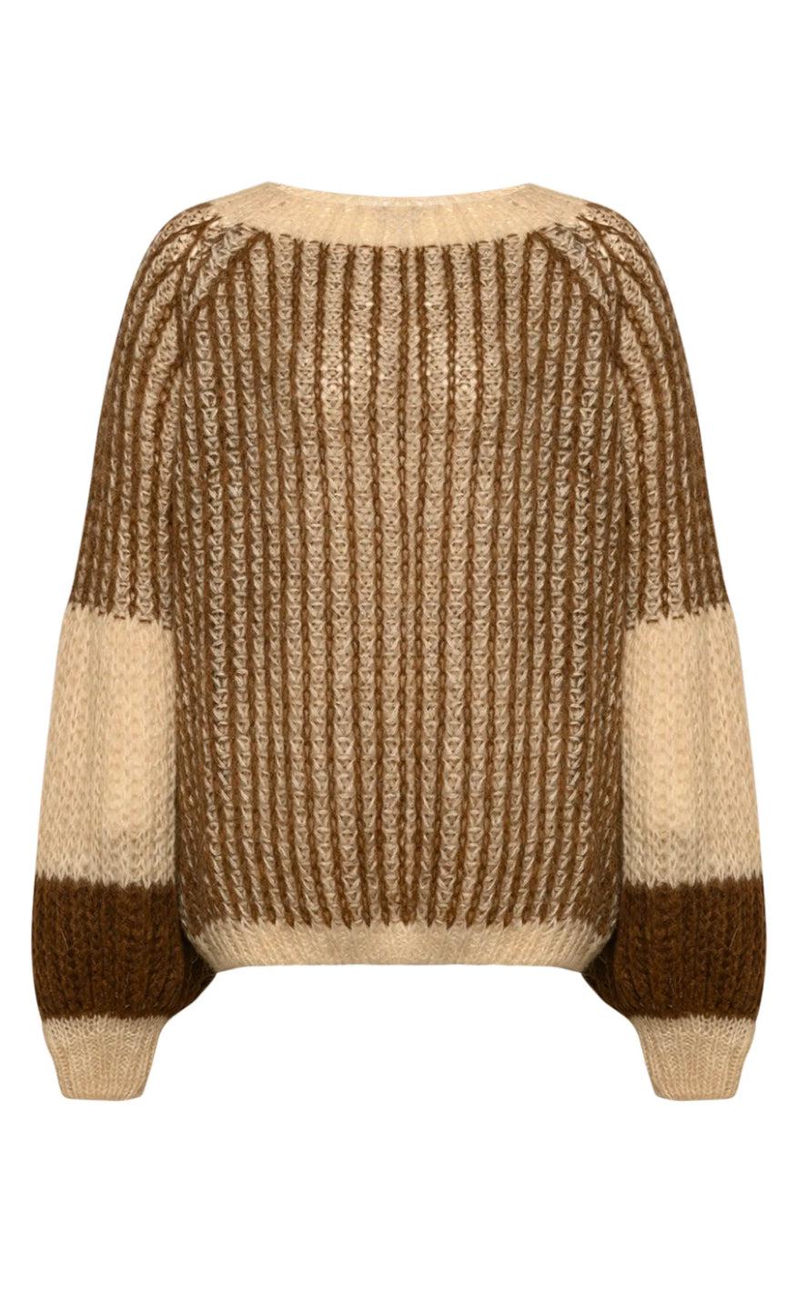 Sweater   Liana   Beige Brown fra Noella