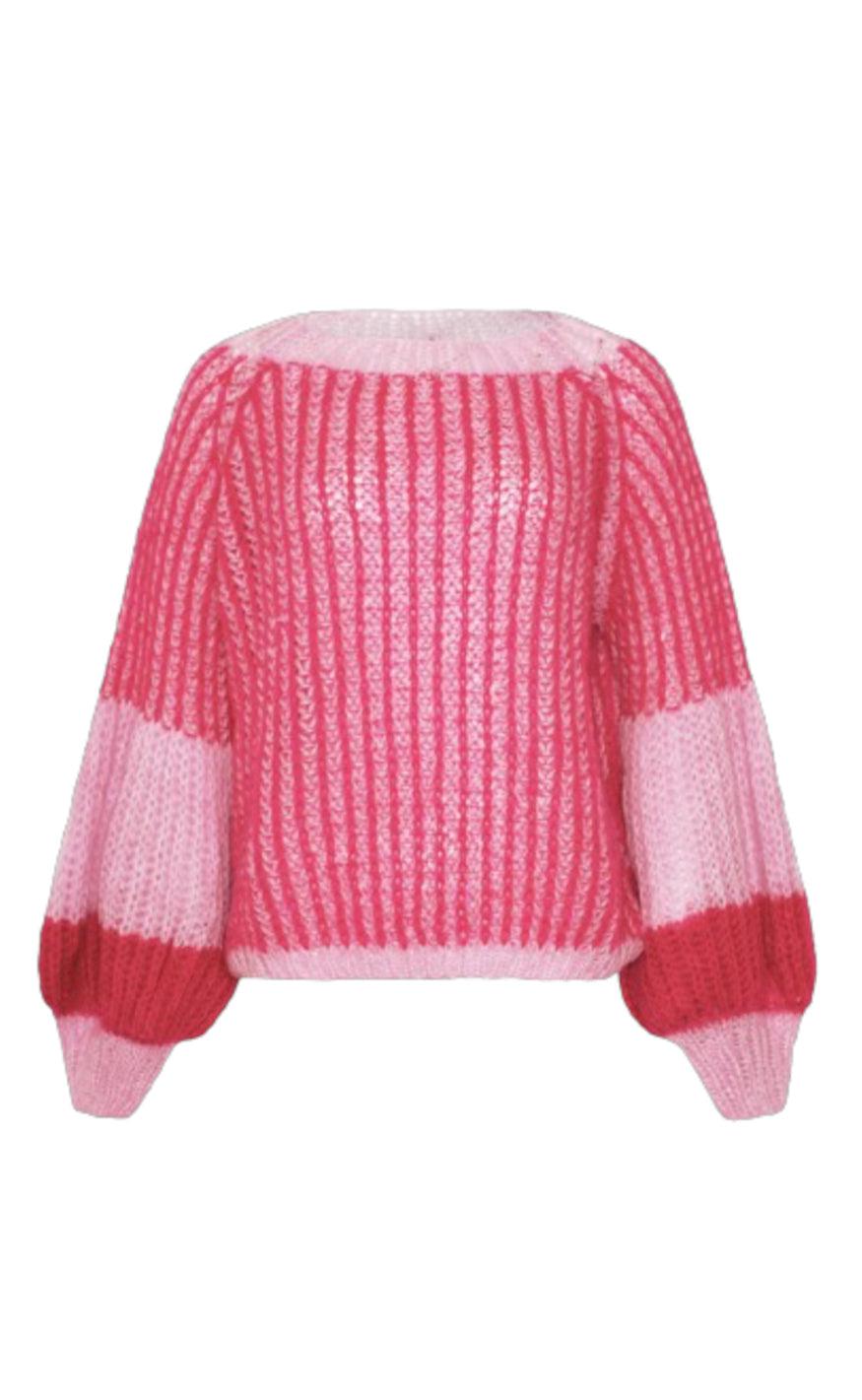 Sweater   Liana Knit   Pink Bubblegum fra Noella
