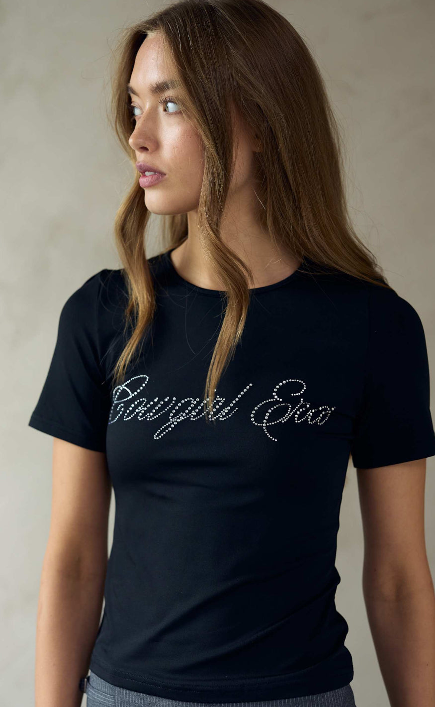 T Shirt   Kassidi   Black fra Noella