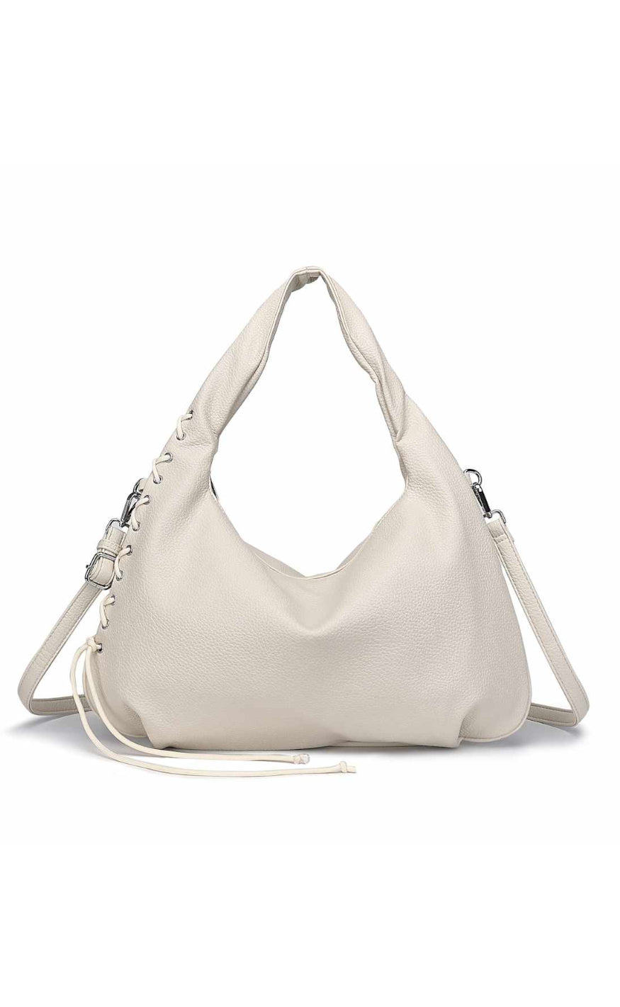 Taske   Peony Hobo String   Ivory fra Noella