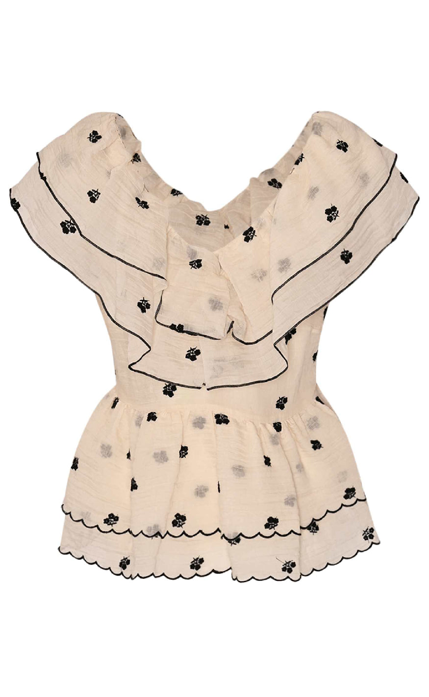 Top   Louisa   Offwhite fra Noella