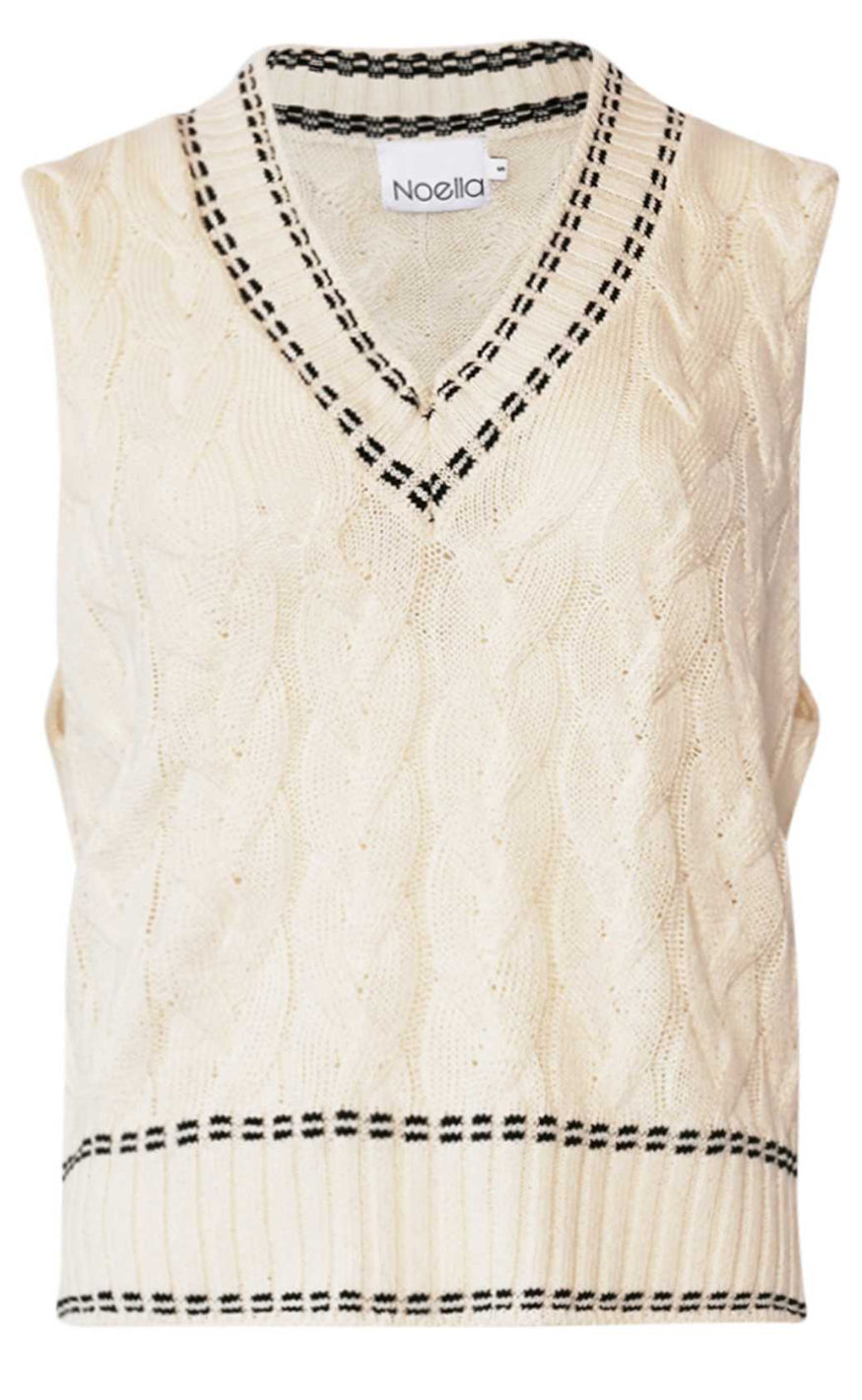 Vest  Gio Knit   Ivory fra Noella