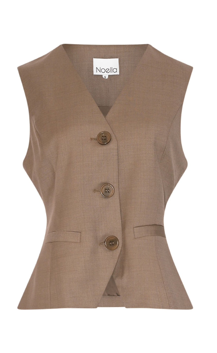 Vest   Kasaundra   Timber Brown fra Noella