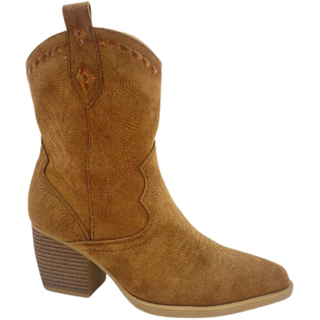 Noelle Dame Cowboystøvler 2484   Camel fra Shoes