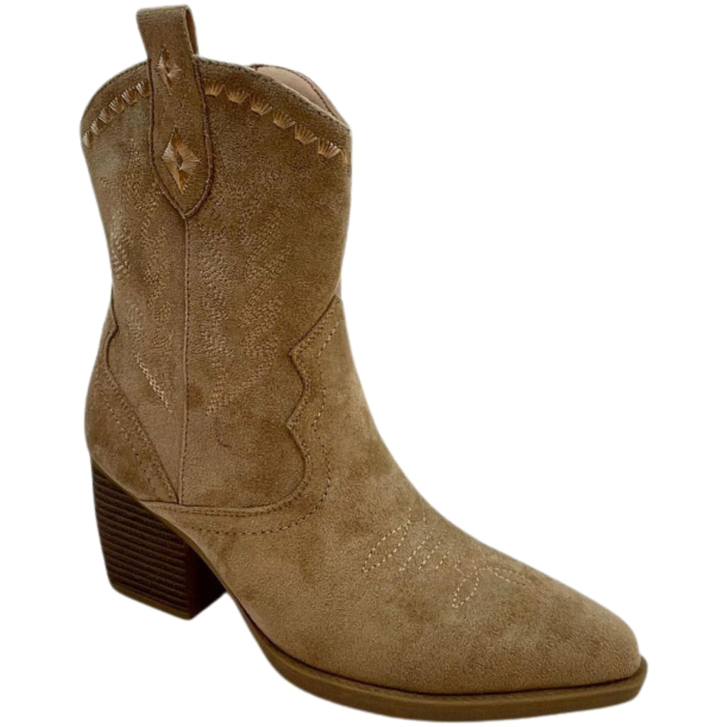 Noelle Dame Cowboystøvler 2484   Taupe fra Shoes
