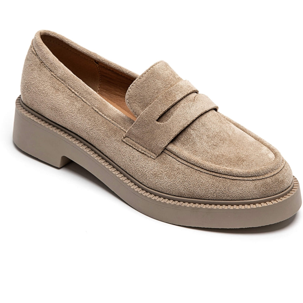 Norah Dame Loafers 1858   Kaki fra Shoes