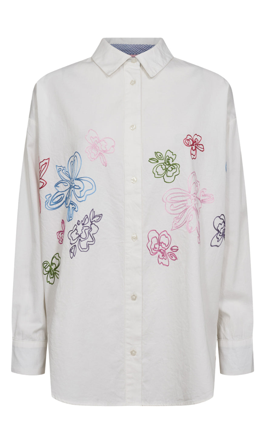 Bluse   Faith   Bright White fra Nümph