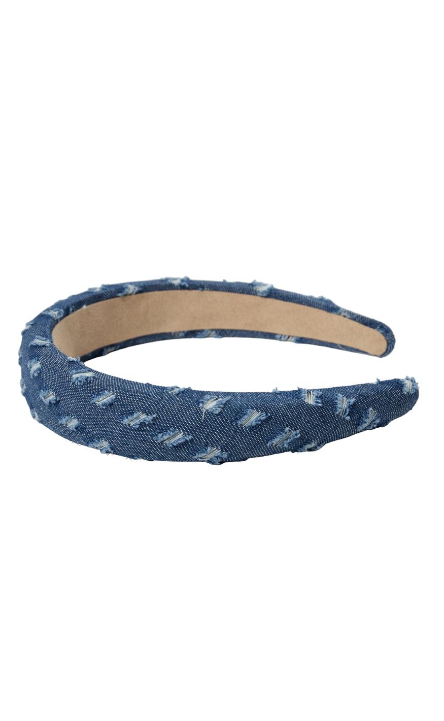 Hårbånd   Kyle   Medium Blue Denim fra Nümph
