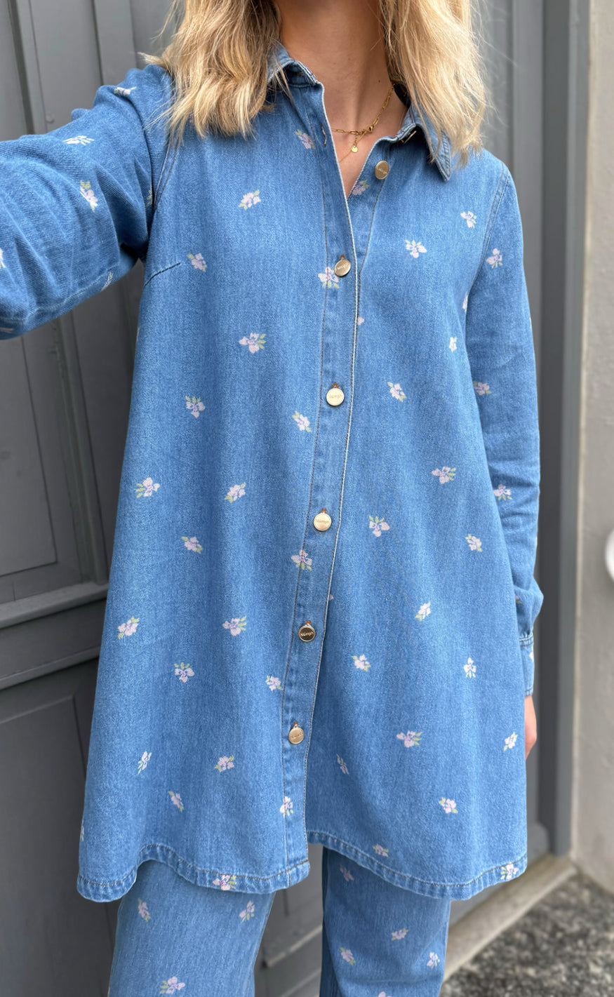 Kjole   Biza   Medium Blue Denim fra Nümph