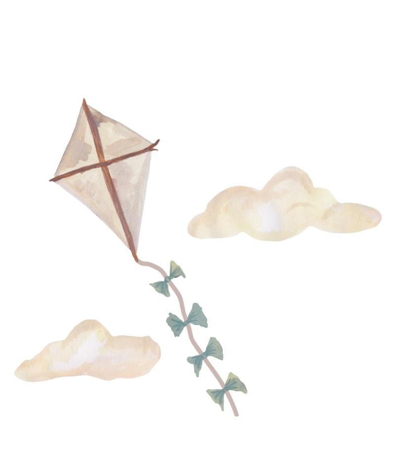 Wallsticker Kite Small Beige fra That's Mine