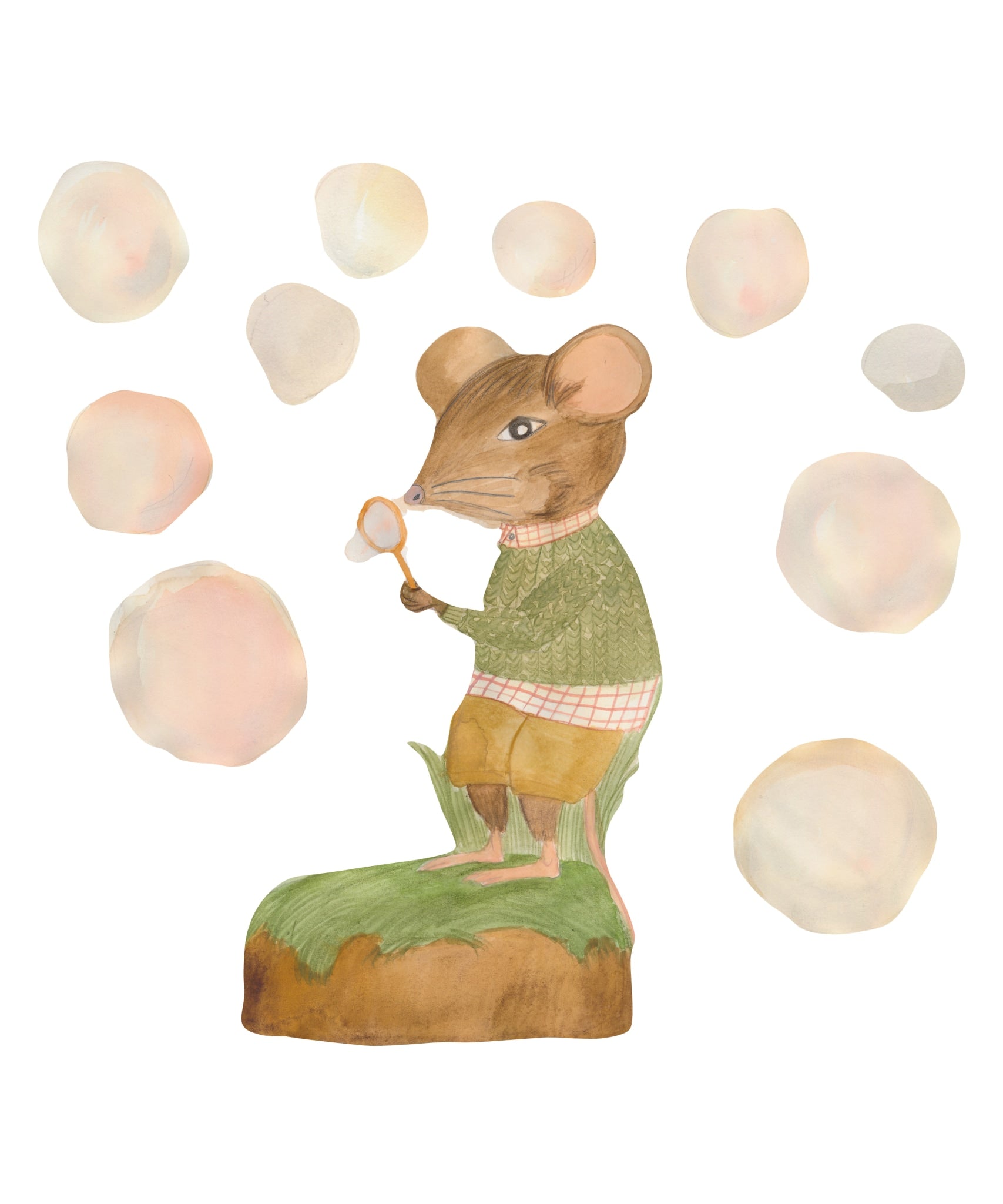 Wallsticker Bobby The Bubble Whisperer Multi fra That's Mine