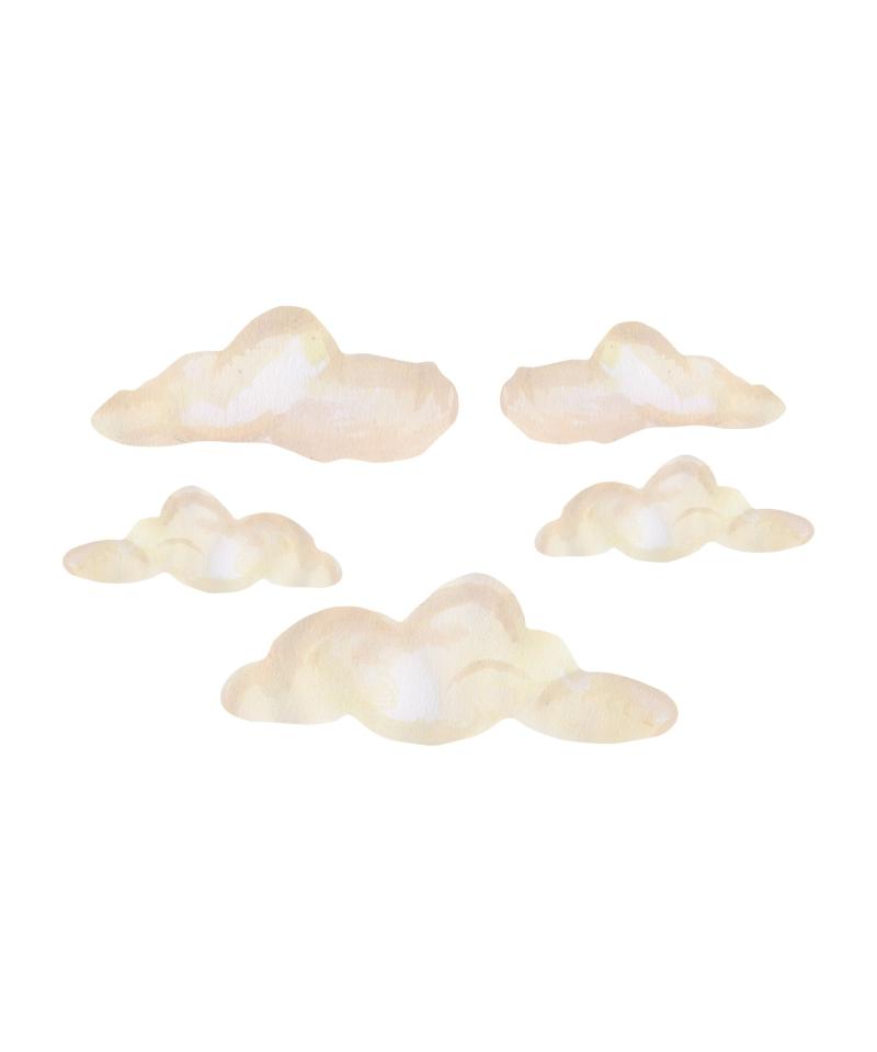 Wallsticker Clouds 5 Pak   Multi fra That's Mine