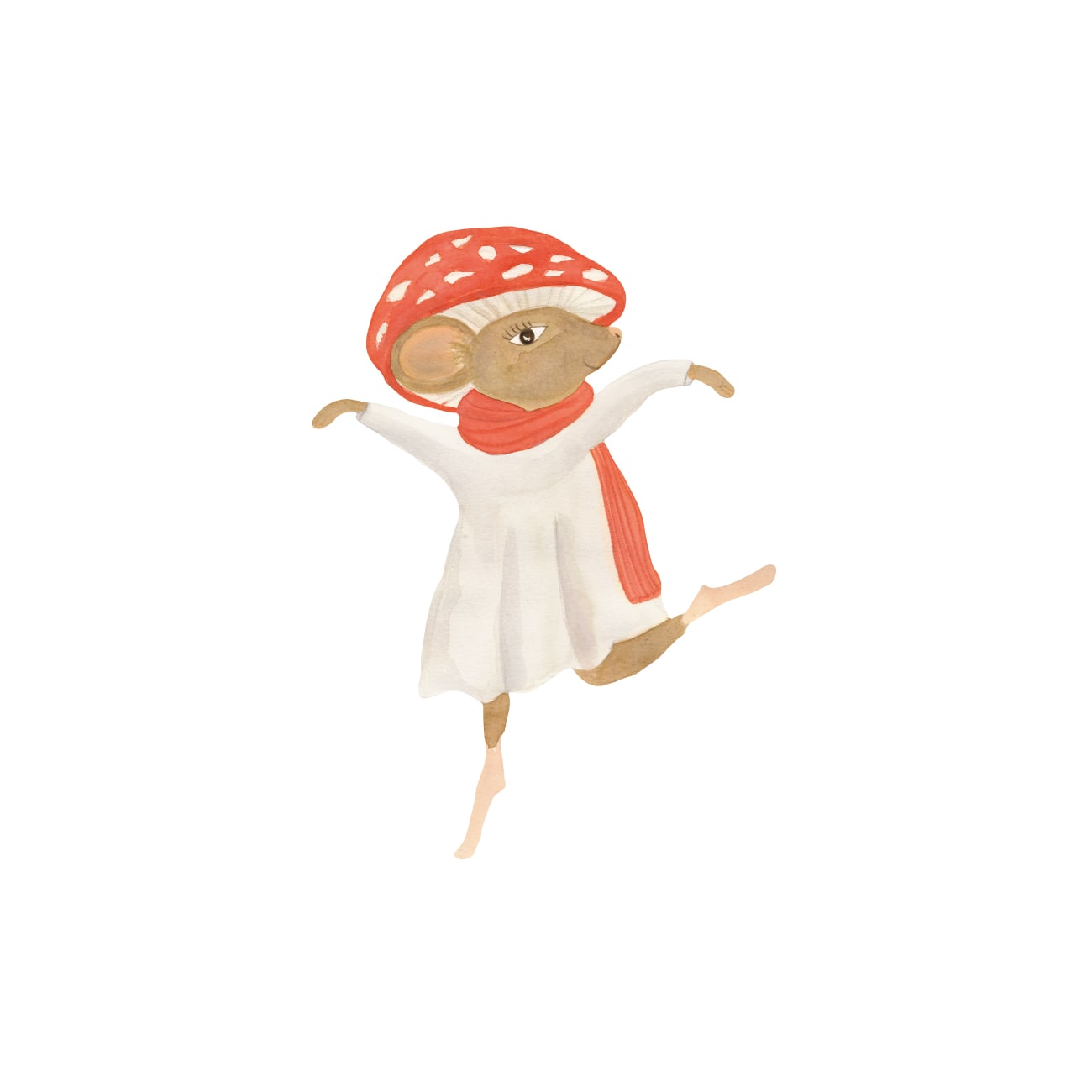Wallsticker Freja The Dancer   Beige fra That's Mine