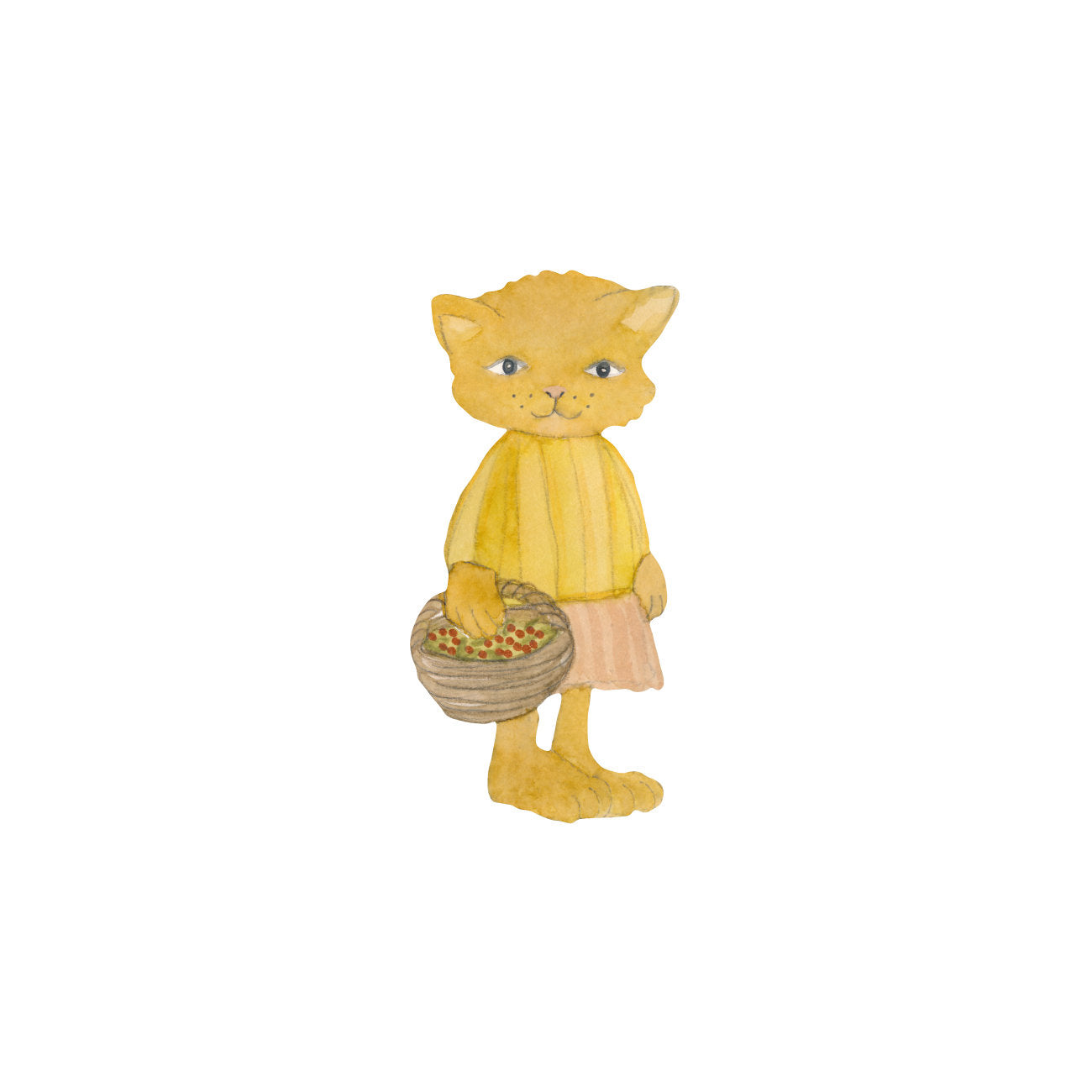 Wallsticker Lucas The Cat   Orange fra That's Mine