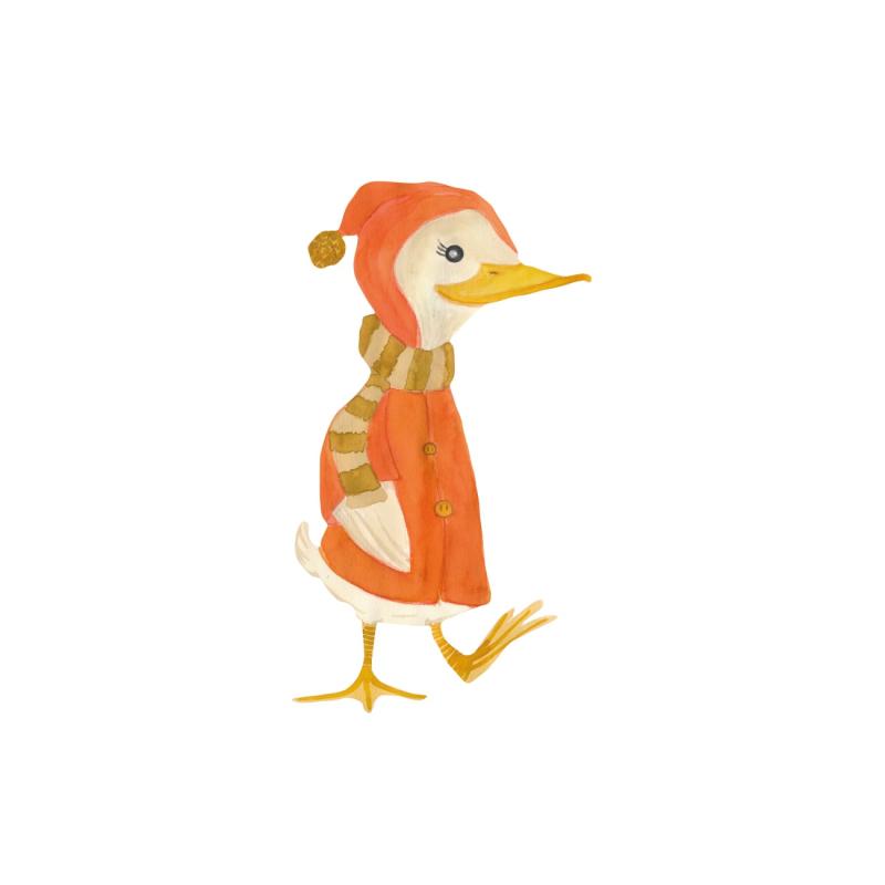 Wallsticker Petra The Duck   Multi fra That's Mine
