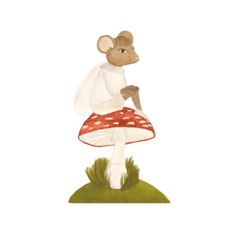 Wallsticker Fairy Mouse   Multi fra That's Mine