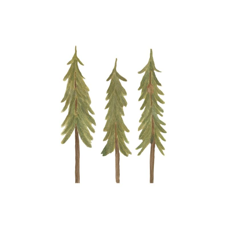 Wallsticker Pinetrees Small   Green fra That's Mine