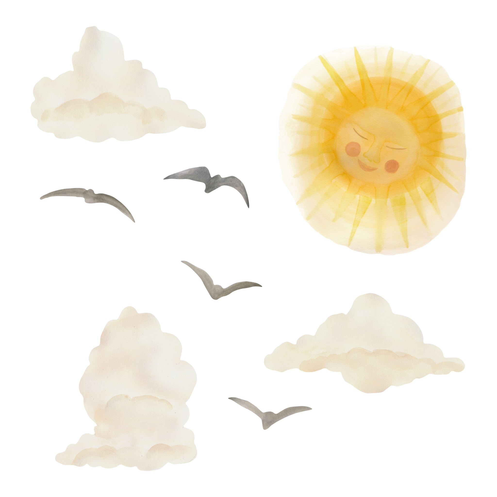 Wallsticker Sol Yellow fra That's Mine