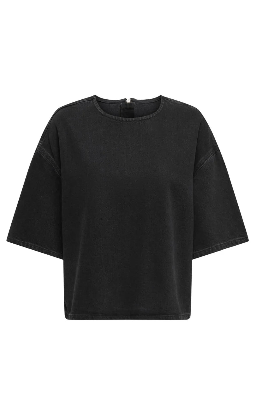 Bluse Barbara Washed Black fra Only