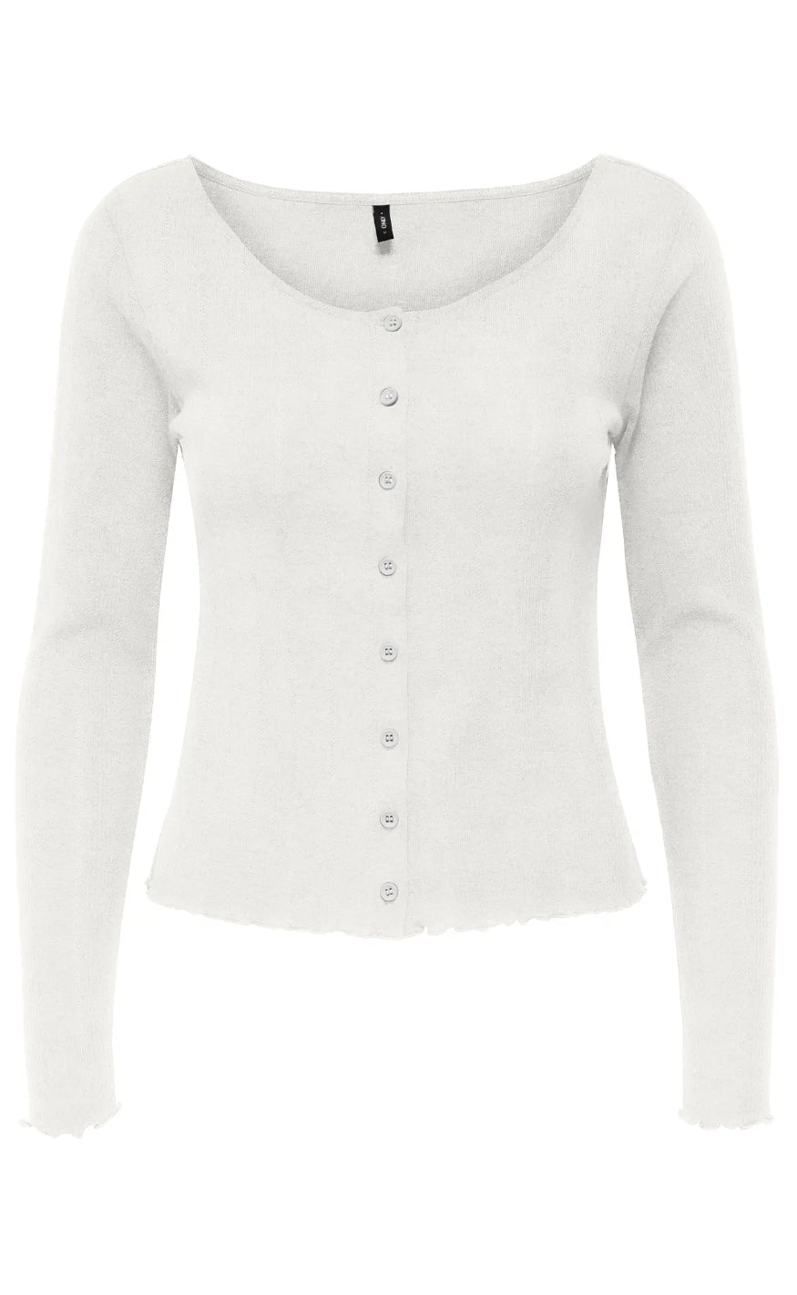 Cardigan Tenna Cloud Dancer fra Only