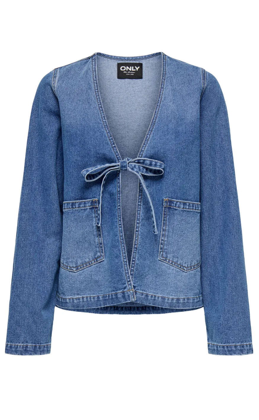 Jakke   Jenna   Medium Blue Denim fra Only