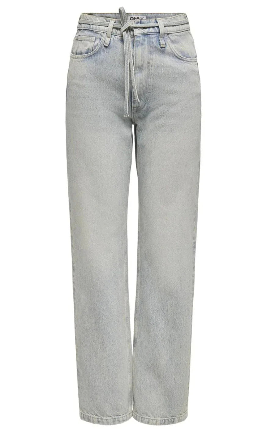 Jeans   Gypsy Hw Straight   Light Blue Denim fra Only