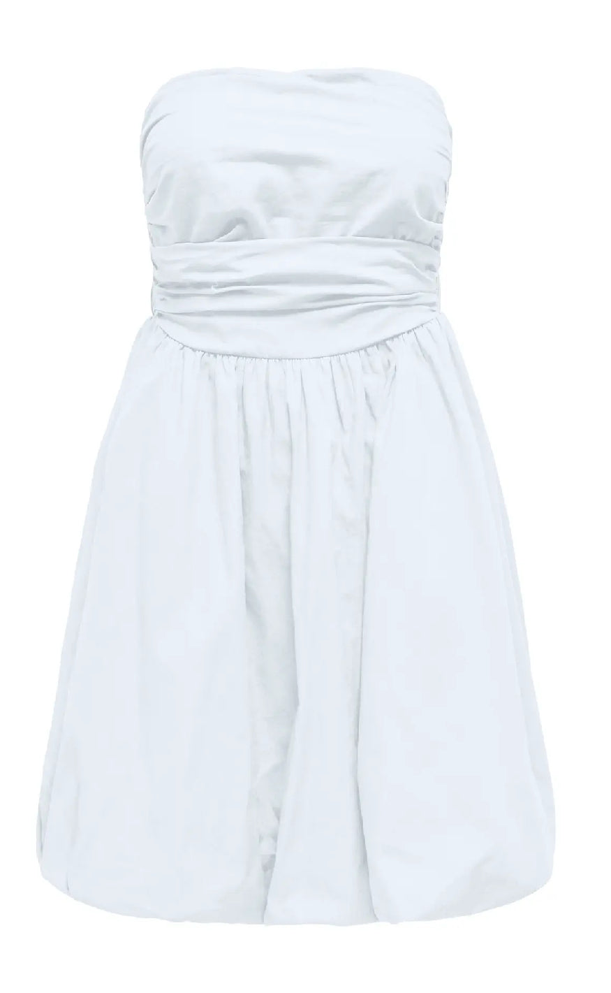 Kjole Lesie Bright White fra Only
