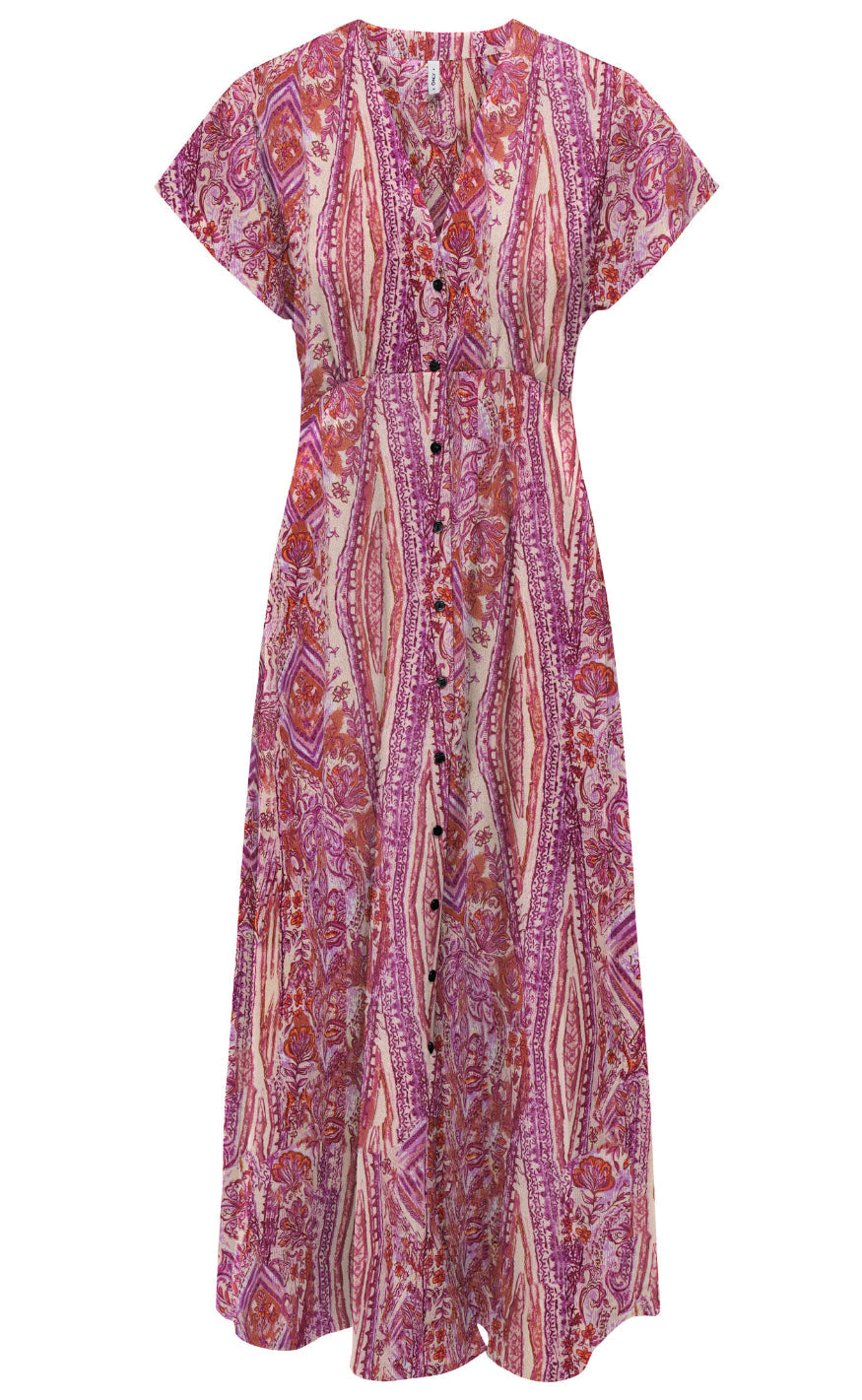 Kjole   Nova Mollie   Fuchsia Fedora W. Bohobabe fra Only