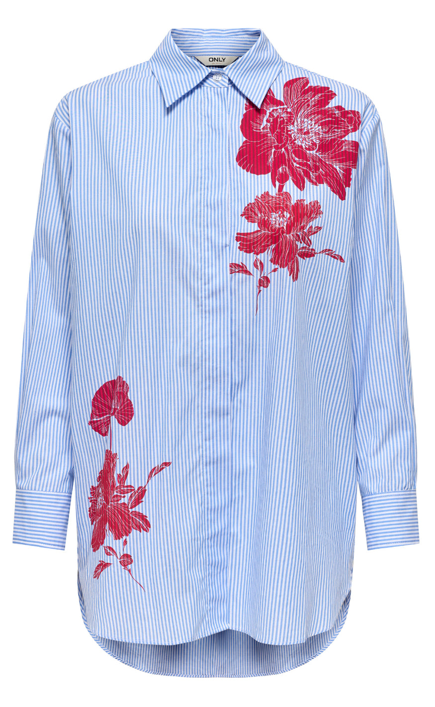 Skjorte   Laura Life   Bright White Flower fra Only