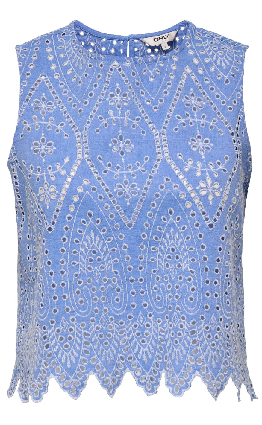 Top   Tulum   Blue Bonnet fra Only