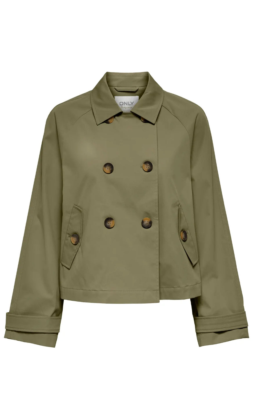Trenchcoat   April   Aloe fra Only