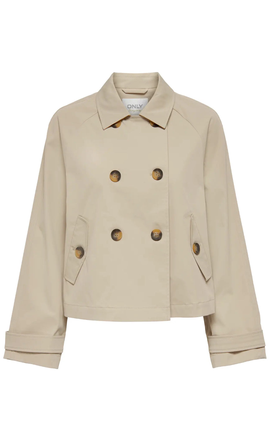 Trenchcoat   April   Oxford Tan fra Only