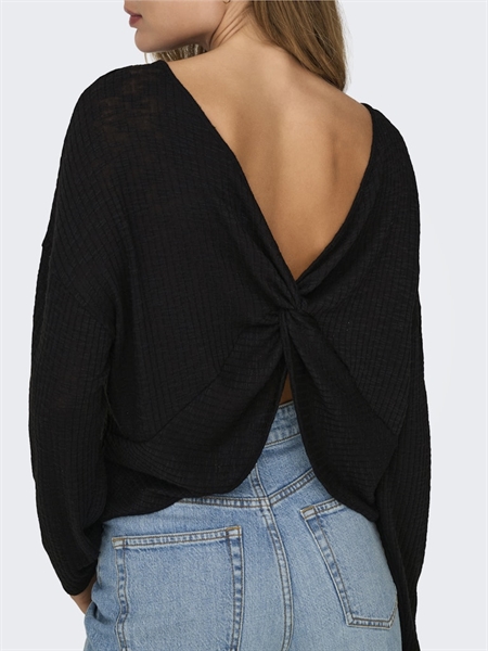 Only Vendbar Langærmet Bluse Mila Black