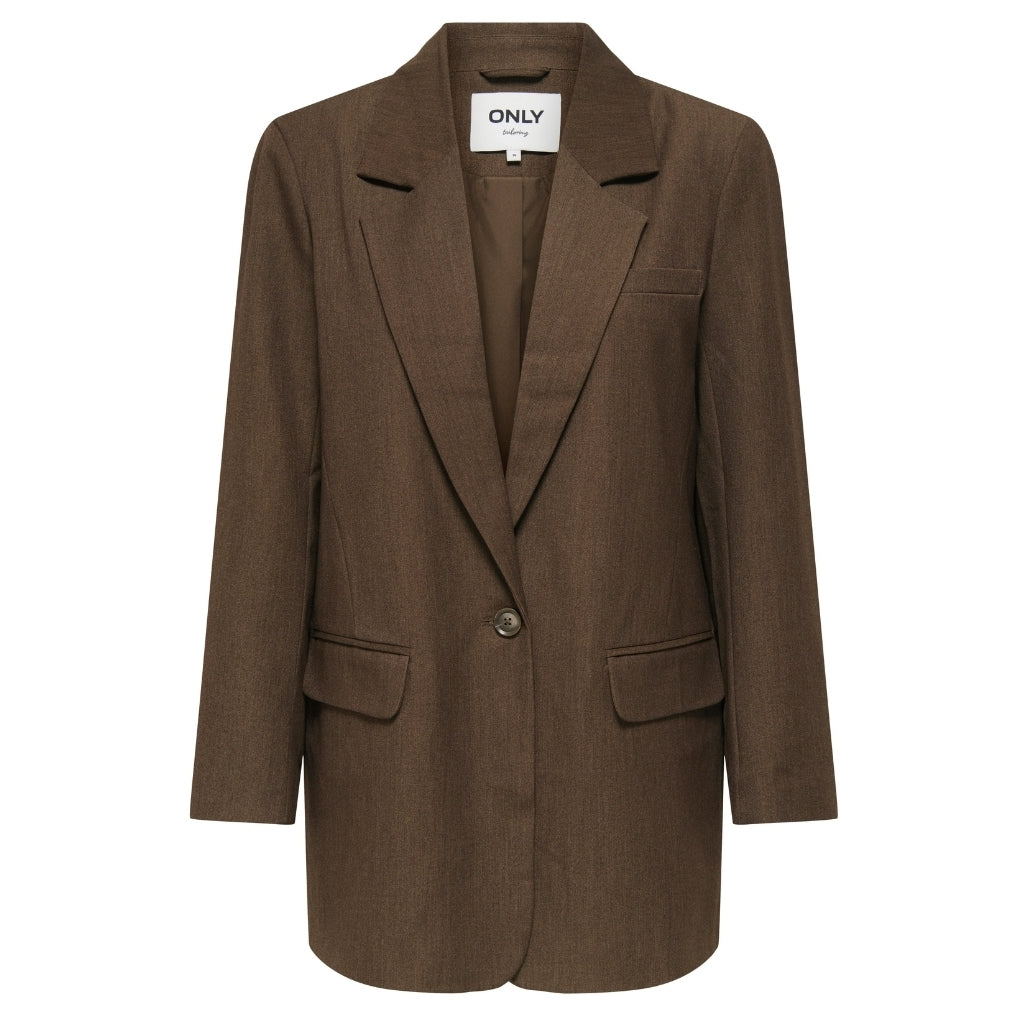Dame Blazer Onlhattie Lana   Slate Black Melange fra Only