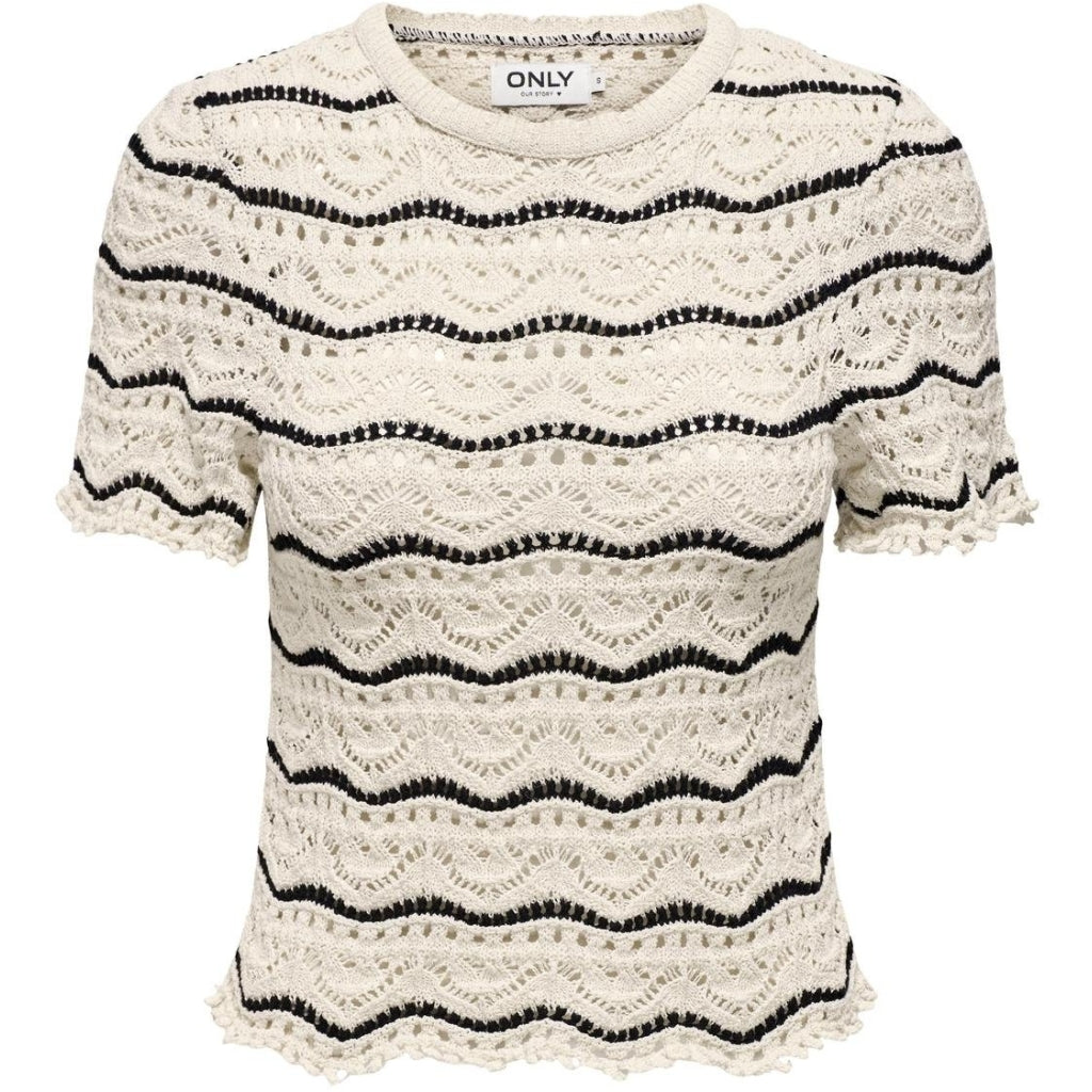 Dame Bluse Onlannasofia   Birch Black fra Only
