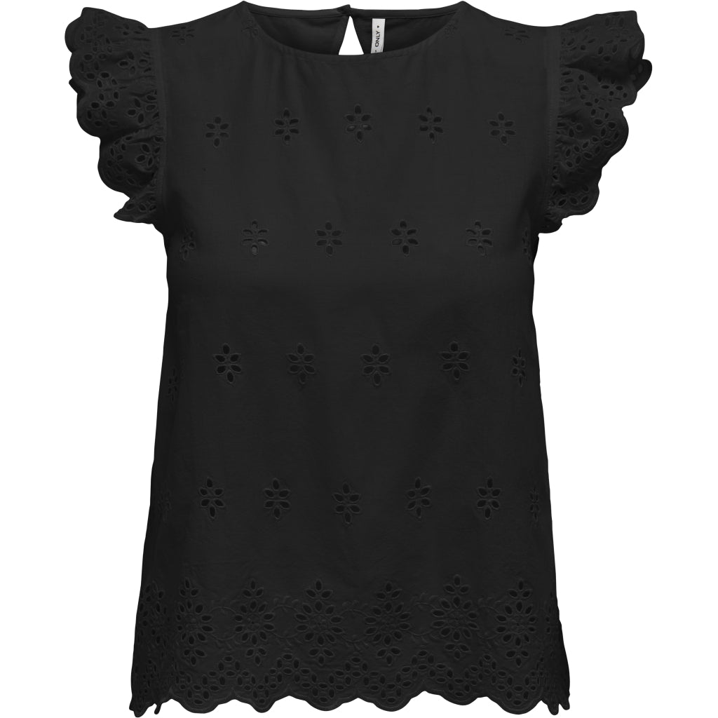 Dame Bluse Onllou Black fra Only