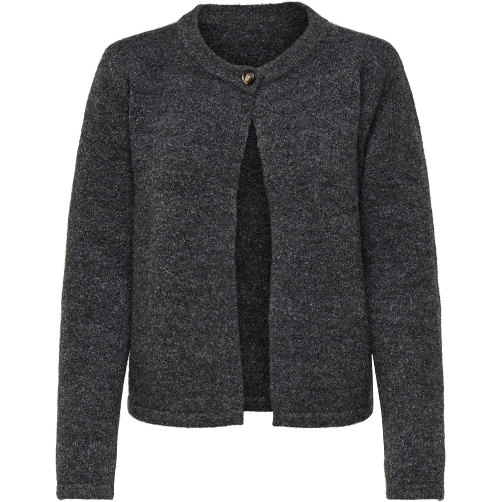 Dame Cardigan Onlaltos   Dark Grey Melange fra Only