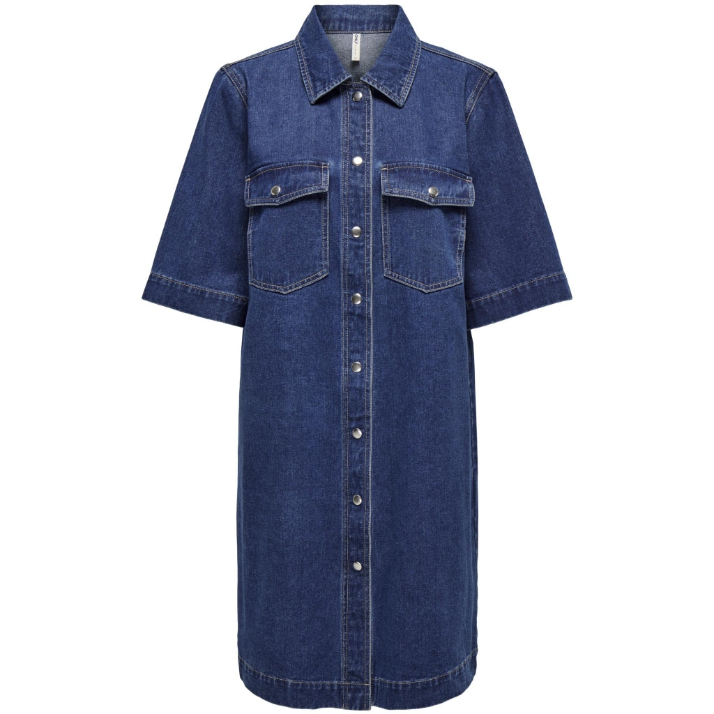 Dame Kjole Onlbelle   Dark Blue Denim fra Only