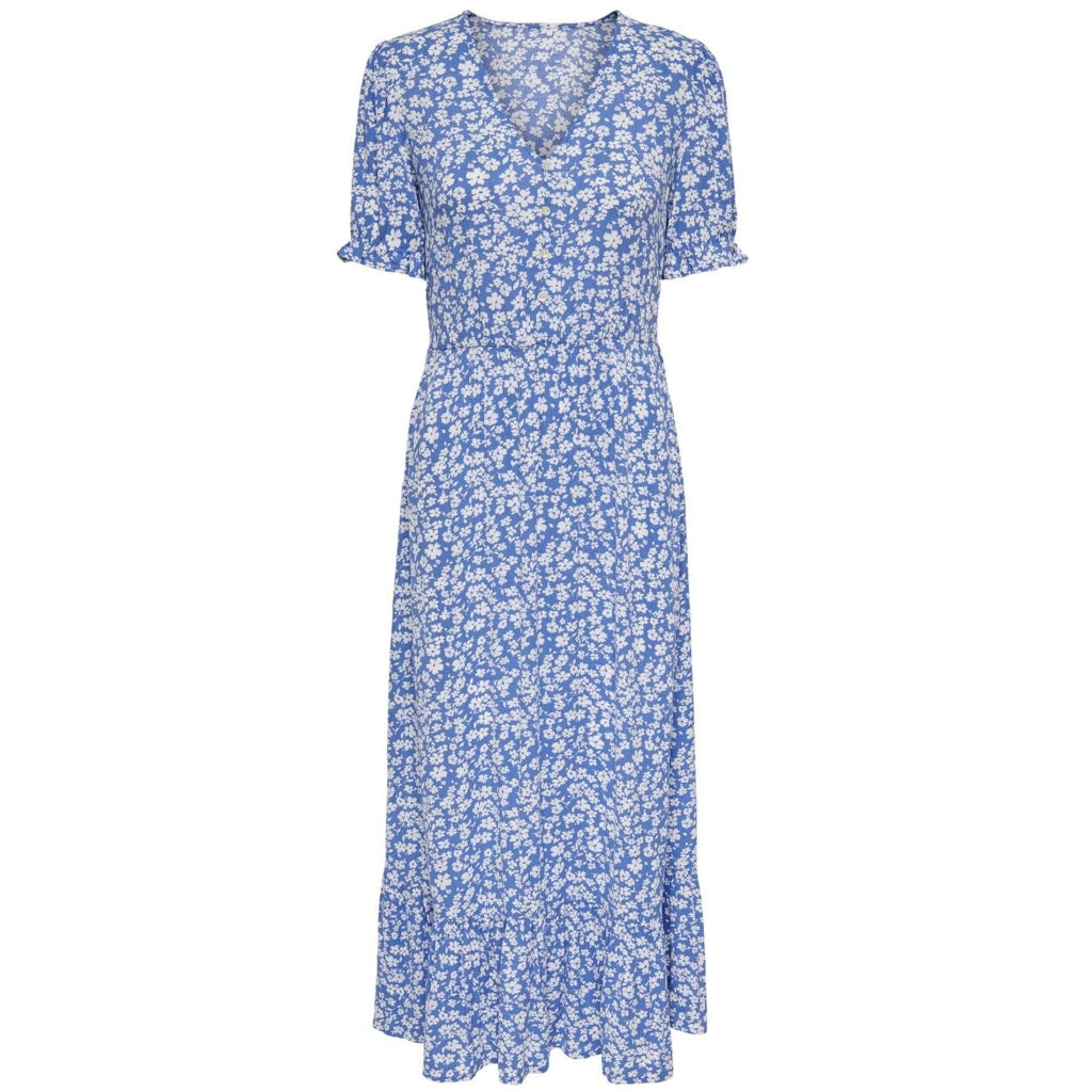 Dame Kjole Onlchanti   Marina White Flower fra Only