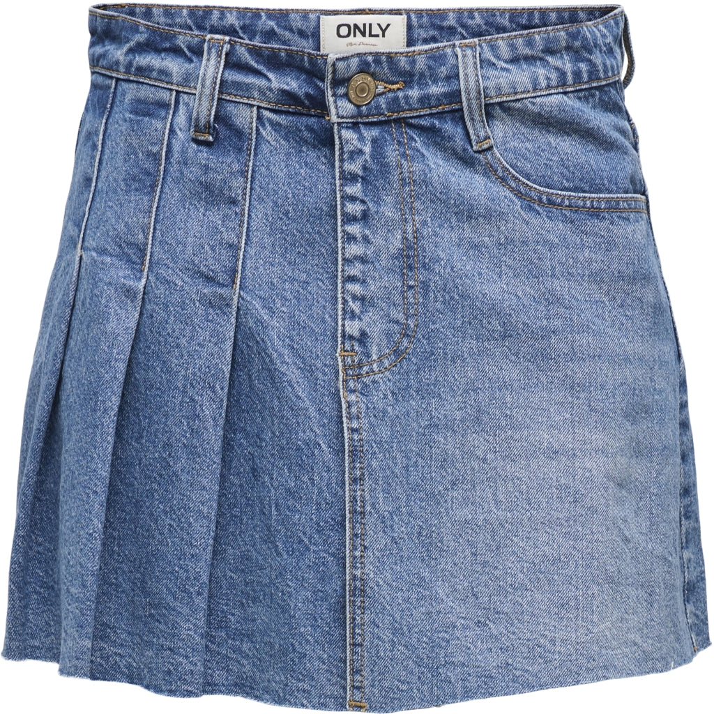 Dame Nederdel Onlkadie   Light Blue Denim fra Only
